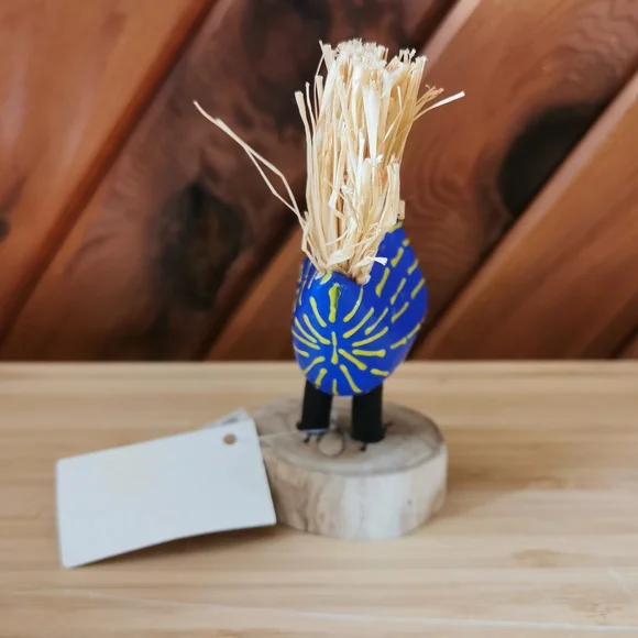 Signed Lawrence Herbert Navajo Folk Art Rooster Carving - Picture 2 of 9